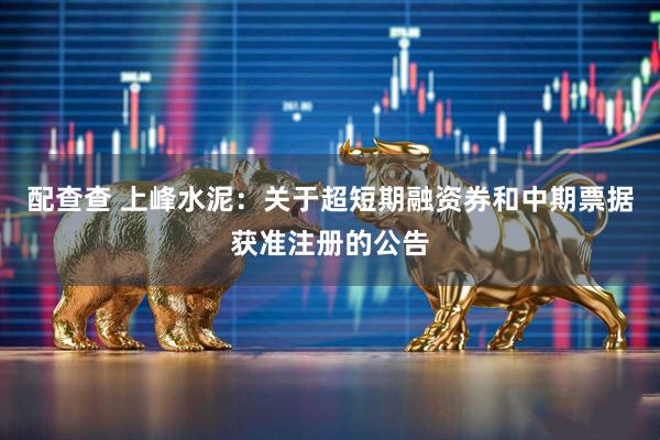 配查查 上峰水泥：关于超短期融资券和中期票据获准注册的公告